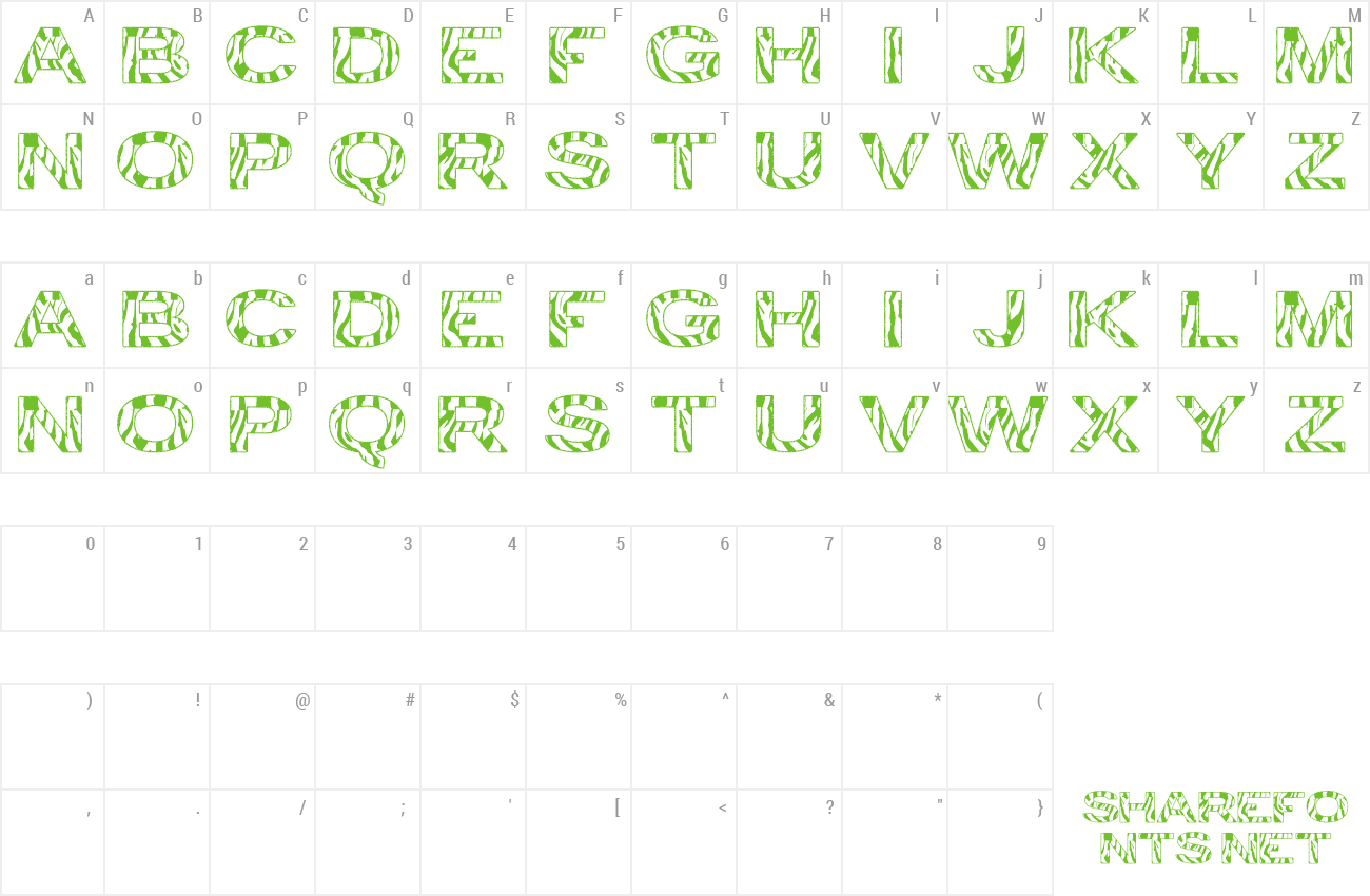 Font zebra tfb preview